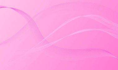 Pembe yumuşak çizgiler eğrileri düz eğimli soyut arkaplan ile dalgalandırır