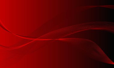 kırmızı iş hatları yumuşak gradyan soyut arkaplanda eğriler sallıyor