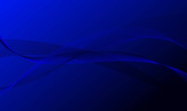 mavi yumuşak çizgiler gradyan soyut arkaplanda eğriyi dalgalandırır