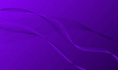 Menekşe çizgileri gradyan soyut arkaplan ile eğriler sallıyor