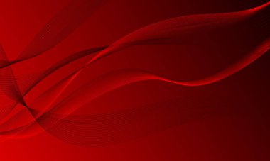 Kırmızı çizgiler düz eğimli soyut arkaplan eğrileri oluşturur