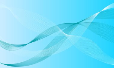 Mavi ışık çizgileri pürüzsüz gradyan soyut arkaplanda tedavi eder