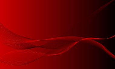 kırmızı düz çizgiler yumuşak gradyan soyut arkaplan ile eğriler sallıyor