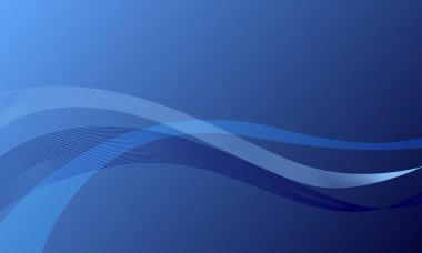 mavi düz çizgiler düz gradyan soyut arkaplan eğrilerini dalgalandırır