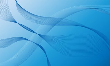 soyut mavi çizgili dalga eğrileri teknoloji arkaplanı