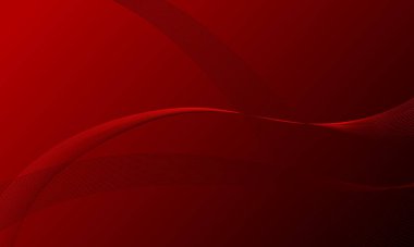 Soyut arkaplanda kırmızı siyah çizgili dalga eğrileri