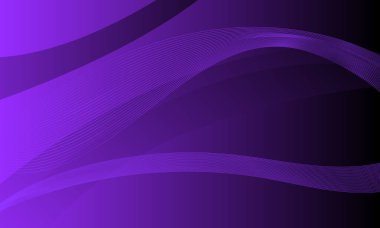 Menekşe yumuşak çizgiler eğrileri düzgün eğimli soyut arkaplan ile dalgalandırır