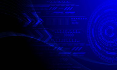 mavi devre ağ bağlantısı yüksek teknoloji soyut arkaplan