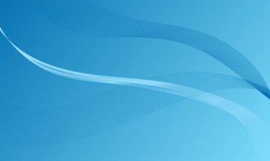 İş çizgileri olan mavi ışık, düzgün eğimli soyut arkaplanda eğriler sallıyor