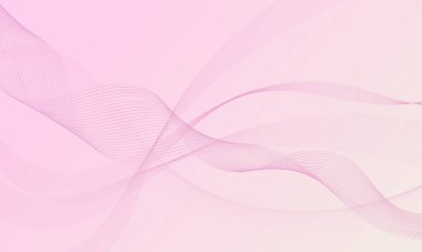 Pembe altın çizgiler soyut arkaplanda eğriler oluşturuyor