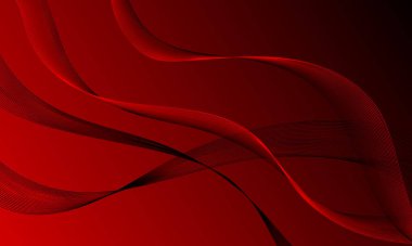 kırmızı düz çizgiler yumuşak gradyan soyut arkaplan ile eğriler sallıyor