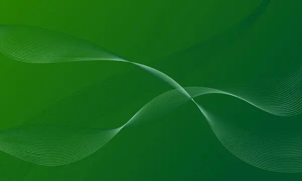 pürüzsüz çizgilere sahip yeşil yumuşak eğim dalga eğrileri soyut arkaplan