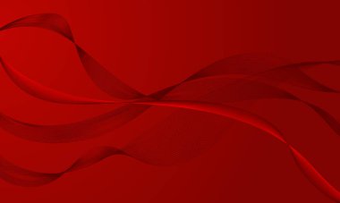 kırmızı çizgiler yumuşak eğimli soyut arkaplan eğrilerini dalgalandırır