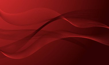 kırmızı düz çizgiler yumuşak gradyan soyut arkaplan ile eğriler sallıyor