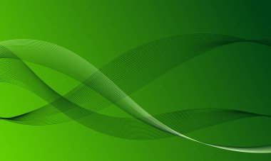 yeşil iş hatları yumuşak gradyan soyut arkaplan eğrileri dalgalandırır