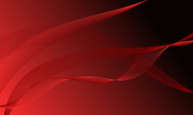 Kırmızı çizgiler düz eğimli soyut arkaplan eğrileri oluşturur