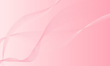 Pembe ışık ve çizgiler pürüzsüz gradyan soyut arkaplan üzerinde dalga eğrileri
