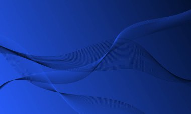 mavi çizgiler soyut arkaplanda eğriler oluşturuyor