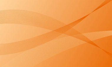turuncu düz çizgiler düz gradyan soyut arkaplan eğrisini dalgalandırır