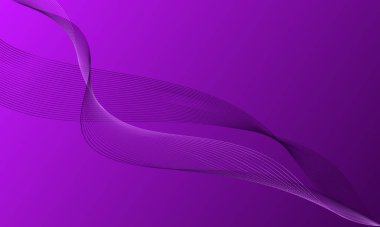 Soyut arkaplanda çizgi eğrileri olan mor menekşe rengi.