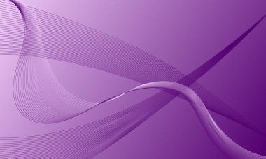 Menekşe mor yumuşak çizgiler düz gradyan soyut arkaplan üzerinde eğriler sallıyor