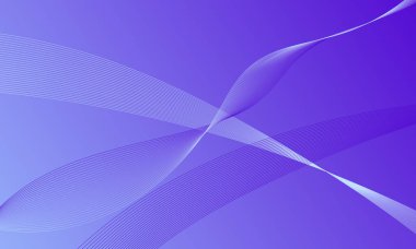 Menekşe mor çizgiler soyut arkaplanda eğriler sallıyor