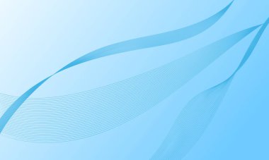 Mavi çizgiler eğrileri düzgün eğimli soyut arkaplan ile dalgalandırır