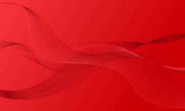 Kırmızı ışık iş hatları düzgün eğimli soyut arkaplan eğrileri sallıyor