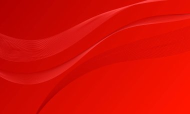 Çizgili kırmızı ışık Soyut arkaplanda eğriler sallıyor