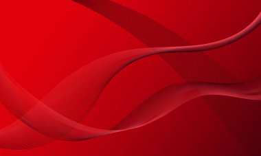 kırmızı iş hatları dalga eğrileri Soyut arkaplan gradyanı