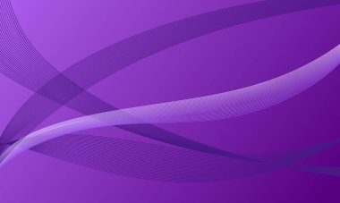 Pürüzsüz çizgilerle mor menekşeler Soyut arkaplandaki eğrileri dalgalandırır