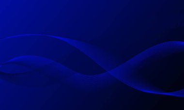 Mavi çizgiler yumuşak gradyan soyut arkaplan ile eğriler sallıyor