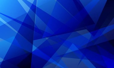 soyut mavi fraktal geometrik üçgen çokgen şekilli arkaplan