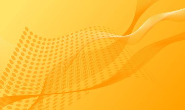 Sarı çizgiler düz eğimli soyut arkaplan eğrileri oluşturur