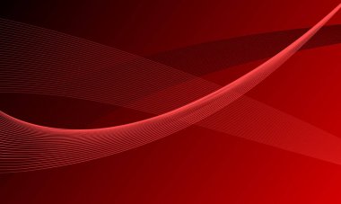 Kırmızı çizgiler düz eğimli soyut arkaplan eğrileri oluşturur
