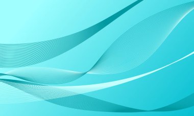 yeşil mavi turkuaz düz çizgiler eğriler ve eğimli soyut arkaplan