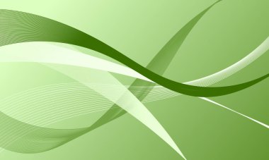 yeşil yumuşak çizgiler düz gradyan soyut arkaplan eğrilerini dalgalandırır