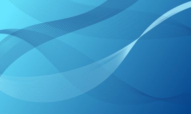 mavi düz çizgiler yumuşak eğimli soyut arkaplan eğrileri sallıyor