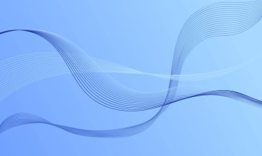 mavi ışık çizgileri düzgün gradyan soyut arkaplanda eğriler oluşturur