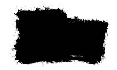 siyah fırça boyama sancak etiketi soyut arkaplan grunge grafik ögesi
