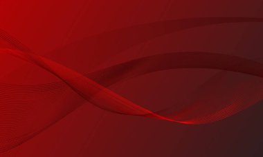 Yumuşak gradyan soyut arkaplanda kırmızı düz çizgiler dalgalanır