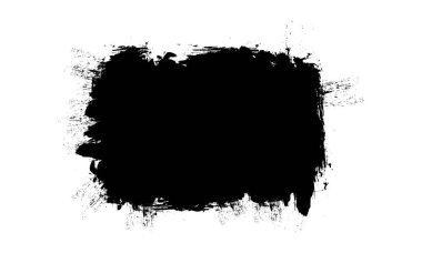 siyah fırça boyama boş alan afişi grunge grafik ögesi