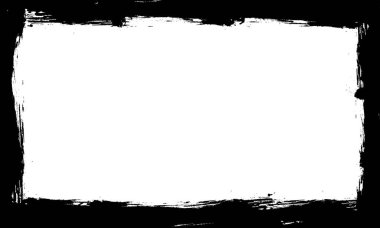siyah boyalı çerçeve kenar sanatsal grunge grafik elementi