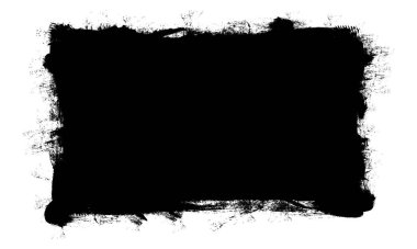 siyah mürekkep fırçası pankart boyama sanatsal grunge soyut arkaplan