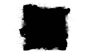 siyah fırça boyama flaması grunge grafik ögesi soyut arkaplan