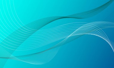 yeşil mavi düz çizgiler dalgalar yumuşak gradyan soyut arkaplan eğrisi