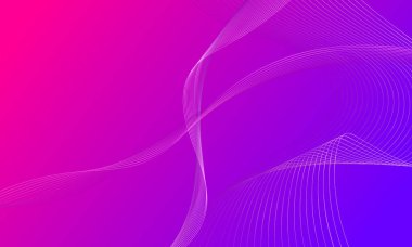 pembe mavi iş hatları gradyan soyut arkaplan üzerinde eğriler sallıyor