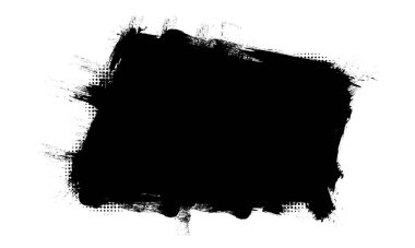 siyah mürekkep fırçası boyama sancak etiketi grunge grafik ögesi soyut arkaplan