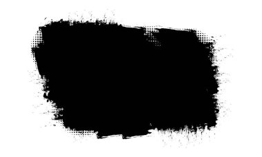 siyah mürekkep fırçası boyama sancak etiketi grunge grafik ögesi soyut arkaplan