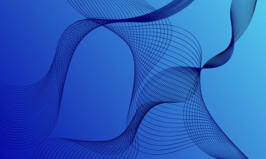 mavi düz çizgiler yumuşak eğimli soyut arkaplan eğrileri sallıyor